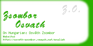 zsombor osvath business card